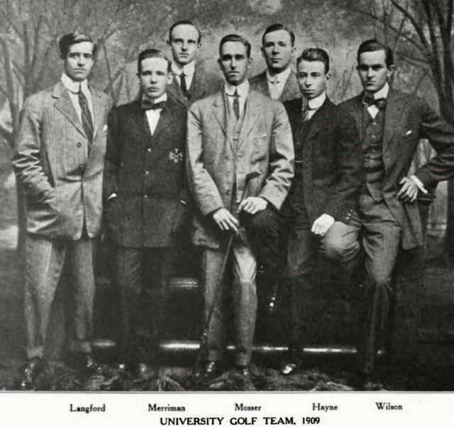 William_Langford_and_championship_Yale_golf_team